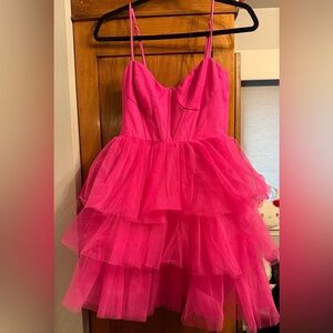 XS Lulu dress, hot pink, worn once